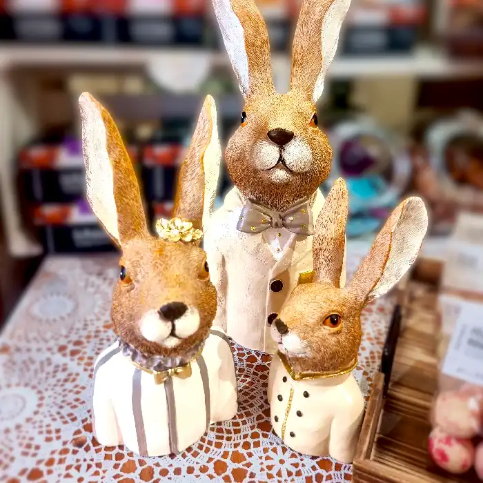 Wohnen-Dekor-Hasen-Drei